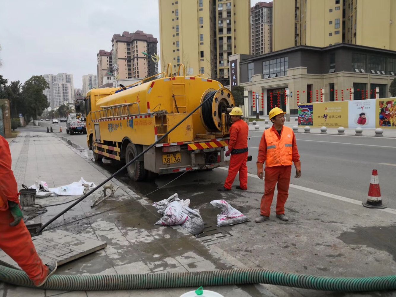 云龙排污管道清淤-管道清洗